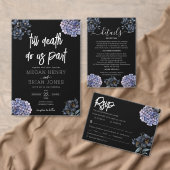 Couverture Polaire Moody Black Floral Classic Couple Names Wedding (Personnalisez la collection de ce créateur indépendant. )
