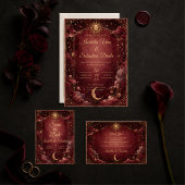 Invitation Mariage d'Astrologie Céleste Lunatique