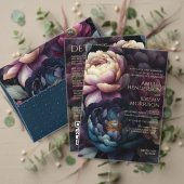 Save The Date Fleuris Colorés Lunatiques (Personnalisez la collection de ce créateur indépendant. Test)