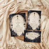 Save The Date Mariage céleste gothique lunatique