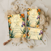 Invitation Moody Tropical Floral Wedding