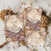 Save The Date Moody Wildflower Mountain Wedding