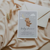 Serviette En Papier Moon Stars Bear Baby shower