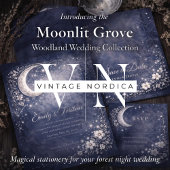 Invitation Moonlit Grove Celestial Woodland Wedding
