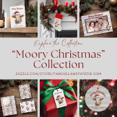 Jersey Koe Barn Wood "Moory Christmas" Groot Cadeauzakje