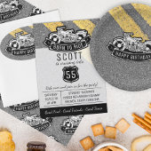 Serviette En Papier Motorcycle Biker Bonne fête d'anniversaire service