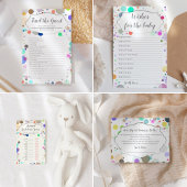 Carte De Remerciements Points multicolores Baby shower mignon