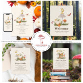 Assiettes En Carton Citrouille de champignons Papillon Baby shower de 