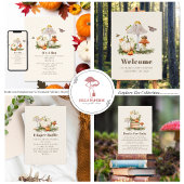 Serviette En Papier Citrouille Champignons Woodland Insectes Baby show