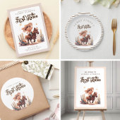 Invitation Mon premier Rodeo Wild West Cowboy Anniversaire