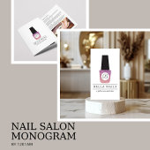 Monogramme du salon à ongles sur rendez-vous Blush