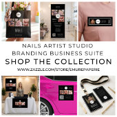 Tenture Studio de manucure Black Nails Photo Collage Salon