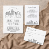 Serviette En Papier Ligne Skyline Nashville Deco | Mariage Événement N (Personnalisez la collection de ce créateur indépendant. )