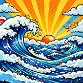 Badge Rond 5 Cm Personalized Birthday Boy Pop Art Shark