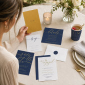 Navy and Gold Simple Scripting Hartelijk dank Bedankdoosjes
