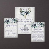 Boho Tribal Bloemengewei Bruiloft Uitnodiging Mari (Personaliseer de collectie van deze zelfstandige maker.)