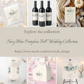 Ballotins Citrouille bleu de la marine chute en amour Mariag