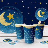 Gobelets En Papier Navy Blue Gold Twinkle Little Star Paper cup