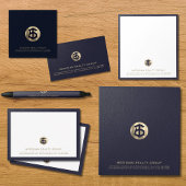 Bloc-notes de bureau immobilier customisé avec log