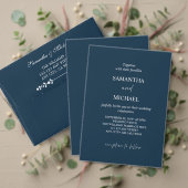 Invitation de mariage transparente en acrylique (Personnalisez la collection de ce créateur indépendant. Test)