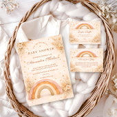 Carte D'accompagnement Tirage au sort de lange arc-en-ciel bohème neutre