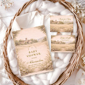 Invitation Neutral Botanical Garden Baby Shower