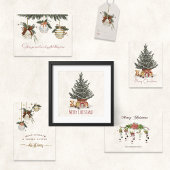 Neutral Christmas Stickers with Christmas Tree 