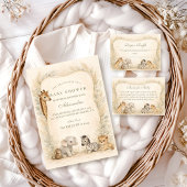 Invitation Neutral Safari Jungle Animals Baby Shower