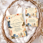 Invitation Neutral Western Cowboy Baby Shower