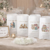 Sticker Carré New Chapter Begins Romantic Book Theme Floral