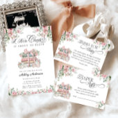 Serviette En Papier Nouveau chapitre Bow rose Baby shower floral