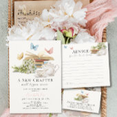 Invitations En Acrylique Nouveau Chapitre Tea Set Papillons Livre Fête des 