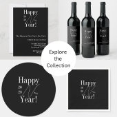 Oud en Nieuw Zwart en Wit Cadeaulabel