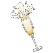 Invitation Champagne du Nouvel An