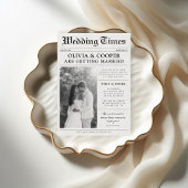 Invitation Mariage de journal