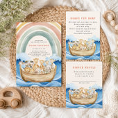 Autocollant de Baby Shower de l'Arche de Noé pour