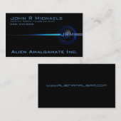 Collection noire hyper : Carte de visite d'éclipse (Devant / Derrière)