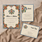 Invitation Rosemaling norvégien | Mariage (Personnalisez la collection de ce créateur indépendant. )