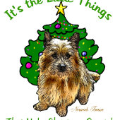 Norwich Terrier Kerstmis Feestdagenkaart