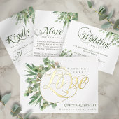 Papier Budget Eucalyptus Juste Amour Faire-part de mariag