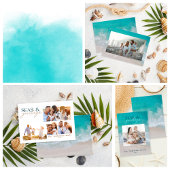 Cartes Pour Fêtes Annuelles Plage de Noël minime