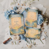 Save The Date Ocean View Cruise Wedding