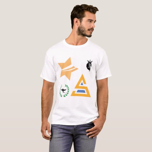 Collection of Abstract Logos and Symbols T-shirt (Voorkant volledig)