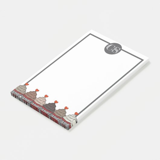 Collection of cupcakes post-it® notes (Schuin)