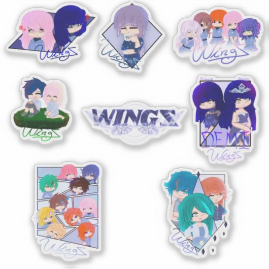 Collection Of Wingz Stickers - Sheet 3 (Devant)