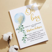 Banderoles Oh Garçon Bébé Bleu Balloon Eucalyptus