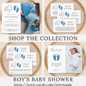 Ballotins Baby shower Oh Boy Blue Feet
