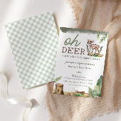 Boy's Oh Deer Woodland Baby Herten Baby shower Cadeaulabel