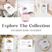 Serviette En Papier Oh Deer Winter Woodland Baby shower