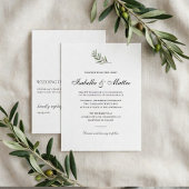 Poster Plan de table de mariage Branche d'olivier | Minim